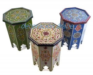 arab painted wooden table