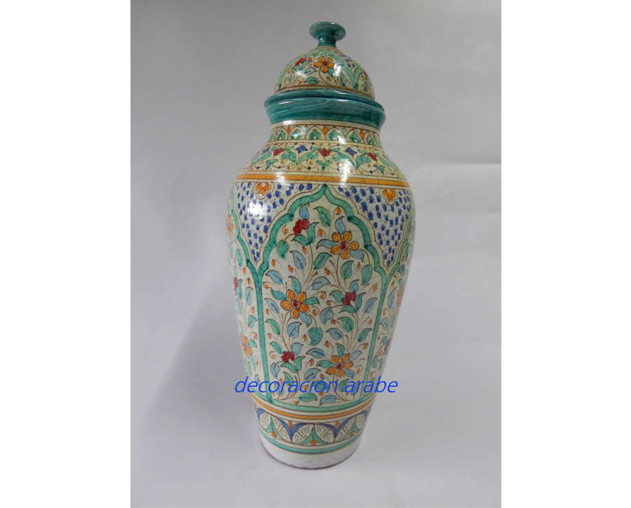 Green Andalusian Arabian pottery