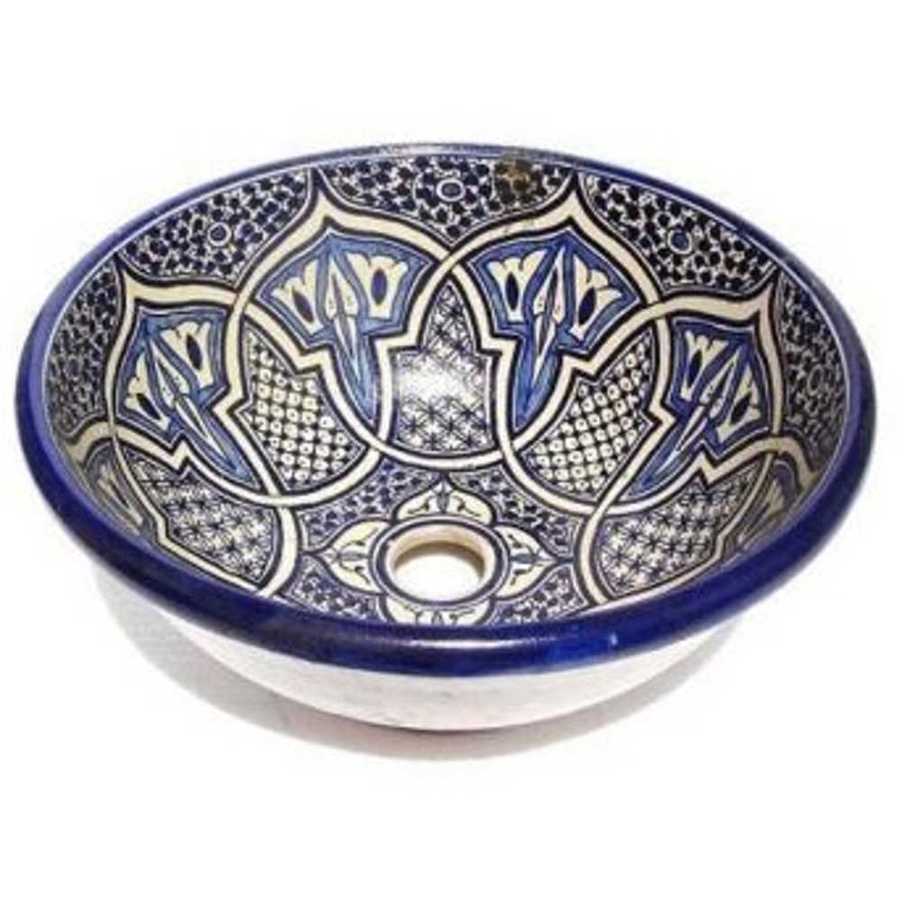 Moroccan ceramic washbasin from fez