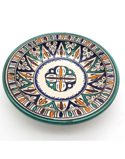 Moroccan ceramic deep plate