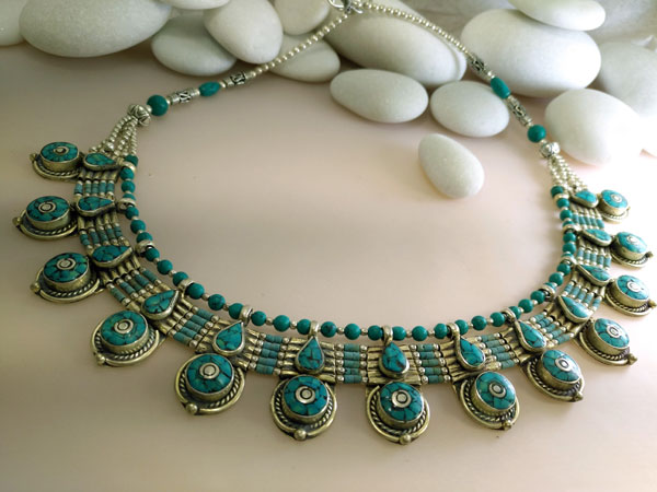 turquoise necklace from india