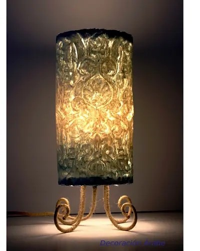 handmade lamp motif wrought iron pulp