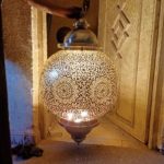 Large-chiseled-brass-Moroccan-ceiling-lamp